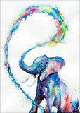Full Diamond Painting kit - Shiny elephant