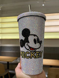 DIY Large capacity straw cup  (with glue tools)- Mickey Minnie
