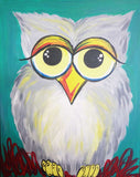 Full Diamond Painting kit - Big Eyed Owl