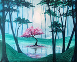 Full Diamond Painting kit - Beautiful flower tree inside