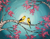 Full Diamond Painting kit - Birds on the branch