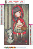 Full Diamond Painting kit - Gorjuss girl