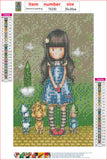Full Diamond Painting kit - Gorjuss girl
