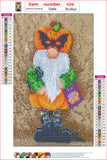 Full Diamond Painting kit - Christmas gnome for Halloween