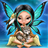 Full Diamond Painting kit - Butterfly Elf