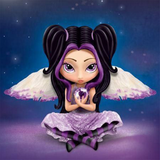 Full Diamond Painting kit - Purple Elf
