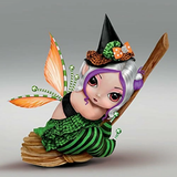 Full Diamond Painting kit - Broom Elf