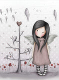 Full Diamond Painting kit - Gorjuss girl - He Sang His Heart Out