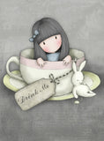 Full Diamond Painting kit - Gorjuss girl - Sweet Tea
