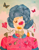 Full Diamond Painting kit - Abstract people and flower