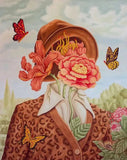 Full Diamond Painting kit - Abstract woman and flower