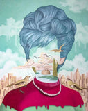 Full Diamond Painting kit - Abstract woman and birds