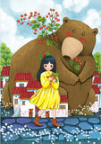Full Diamond Painting kit - Big bear and little girl