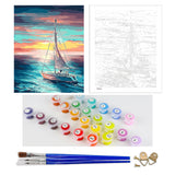 DIY Painting by number kit | Ship at sea