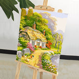 DIY Painting by number kit | Rural landscape