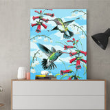 DIY Painting by number kit | Hummingbird