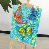 DIY Painting by number kit | Butterflies