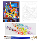 DIY Painting by number kit | Fruits and wines on the table