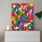 DIY Painting by number kit | Worker picking corn