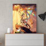 DIY Painting by number kit | Big dragon