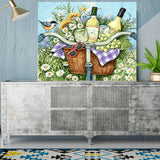 DIY Painting by number kit | Flowers and wines on the front of the bicycle