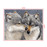 DIY Painting by number kit | Tibetan Wolves