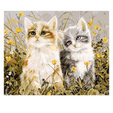 DIY Painting by number kit | Two kittens
