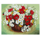 DIY Painting by number kit | White daisy flower