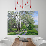 DIY Painting by number kit | White birch