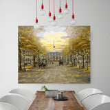 DIY Painting by number kit | European town
