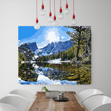 DIY Painting by number kit | Snow mountain and lake