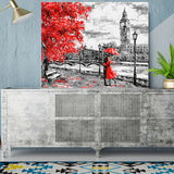 DIY Painting by number kit | Couple under the red tree