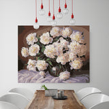 DIY Painting by number kit | Beautiful white peony