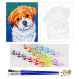 DIY Painting by number kit | Cute Terrier