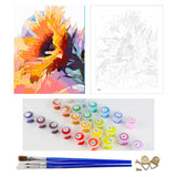 DIY Painting by number kit | Sunflower