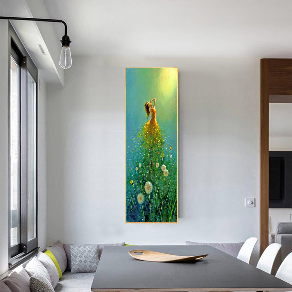 Full Large Diamond Painting kit - Elf on the flowers