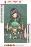 Full Diamond Painting kit - Gorjuss girl - Firefly
