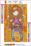 Full Diamond Painting kit - Gorjuss girl