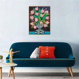 Crystal Rhinestone Diamond Painting Ki - Flower - Hibah-Diamond painting art studio
