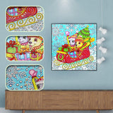 Crystal Rhinestone Diamond Painting Kit - A cat and a dog have a merry christmas - Hibah-Diamond painting art studio