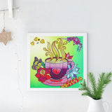 Crystal Rhinestone Diamond Painting Kit - A teacup - Hibah-Diamond painting art studio