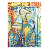 Crystal Rhinestone Diamond Painting Kit - Abstract Animal Cat - Hibah-Diamond painting art studio