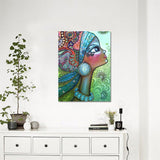 Crystal Rhinestone Diamond Painting Kit - African Girl - Hibah-Diamond painting art studio