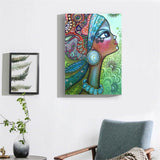 Crystal Rhinestone Diamond Painting Kit - African Girl - Hibah-Diamond painting art studio