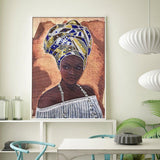 Crystal Rhinestone Diamond Painting Kit - African women - Hibah-Diamond painting art studio