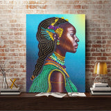 Crystal Rhinestone Diamond Painting Kit - African women - Hibah-Diamond painting art studio