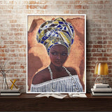 Crystal Rhinestone Diamond Painting Kit - African women - Hibah-Diamond painting art studio