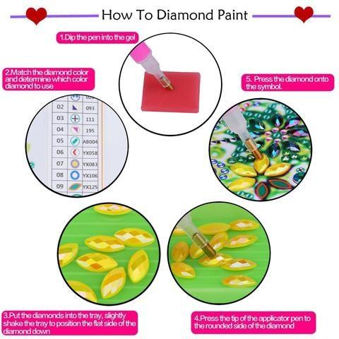 Crystal Rhinestone Diamond Painting Kit - Animal Color Deer - Hibah-Diamond painting art studio