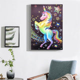 Crystal Rhinestone Diamond Painting Kit - Animal Unicorn - Hibah-Diamond painting art studio