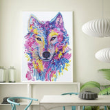 Crystal Rhinestone Diamond Painting Kit - Animal wolf - Hibah-Diamond painting art studio